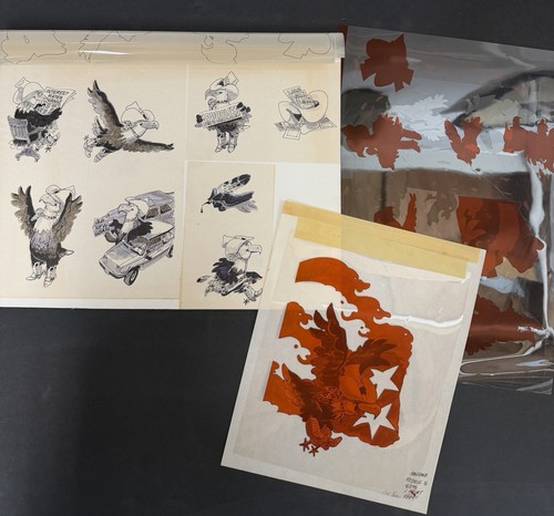 Vintage original cowboy eagle - vintage,